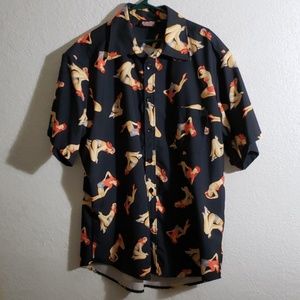 Men's 2XL sleeve button shirt